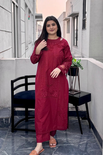 Sf 390 lawn  chikankari